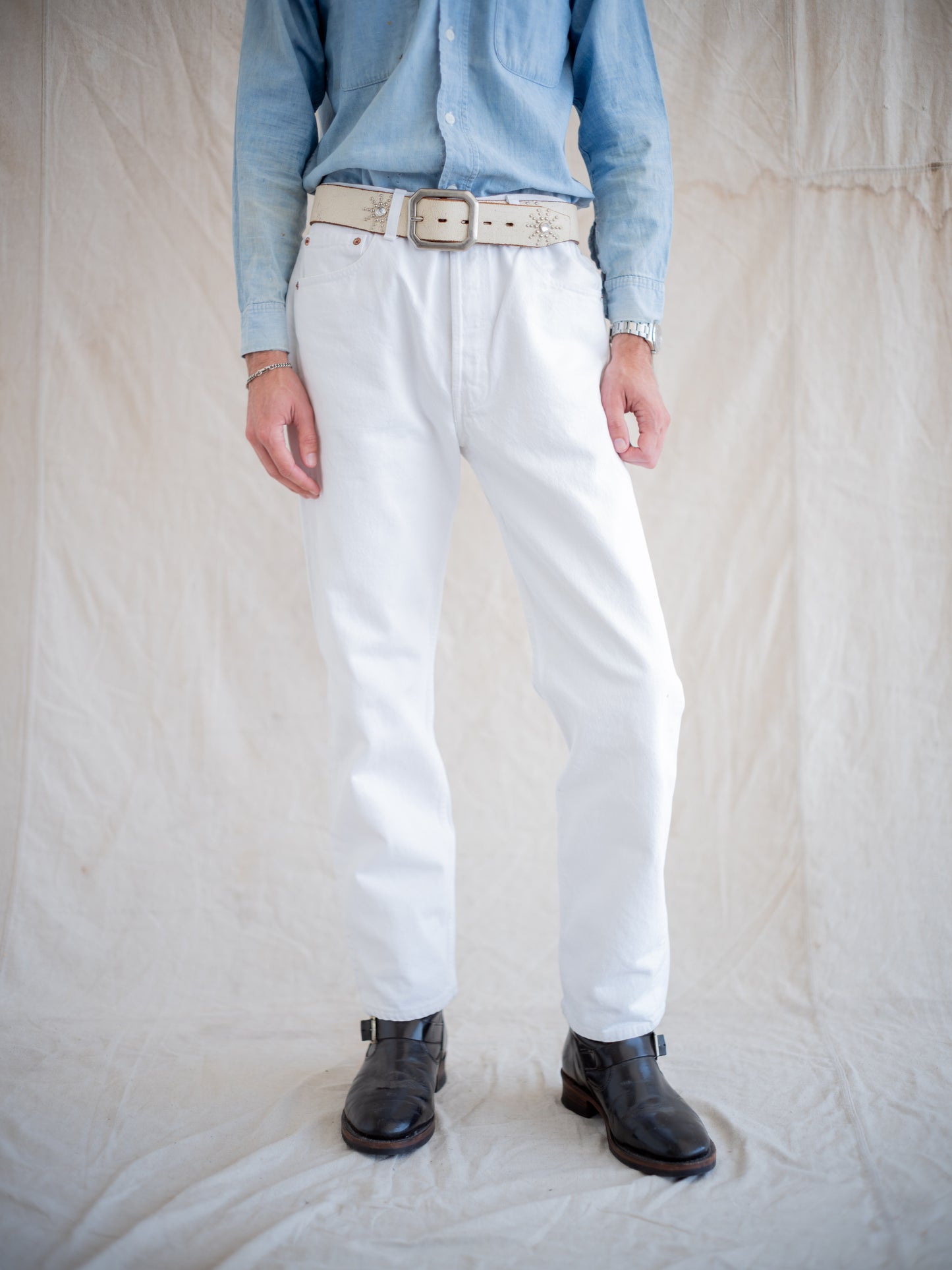 1990’s Levi’s White 501s Super Clean 33W