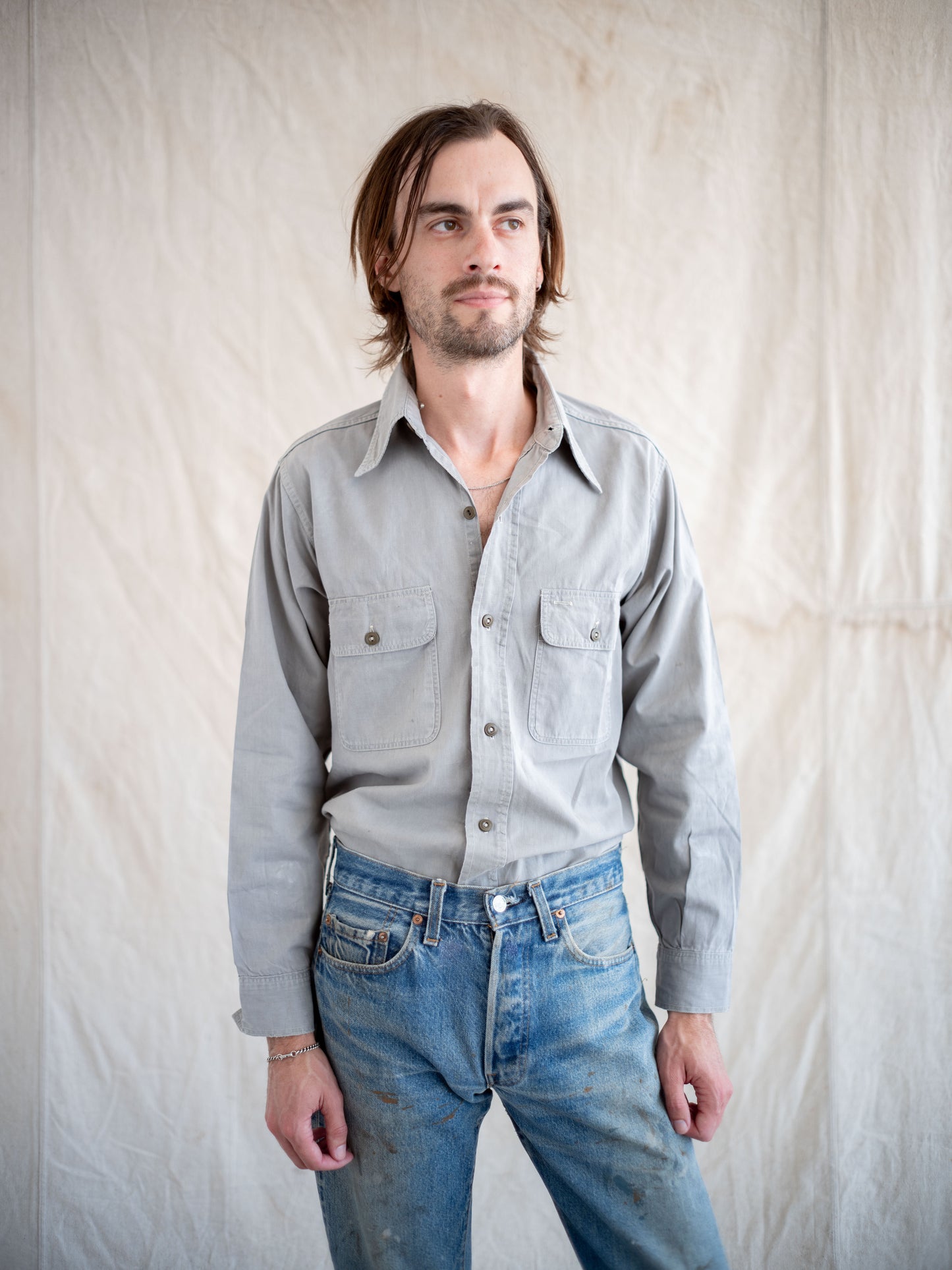 1950’s 5 Brother Grey All Cotton Workshirt