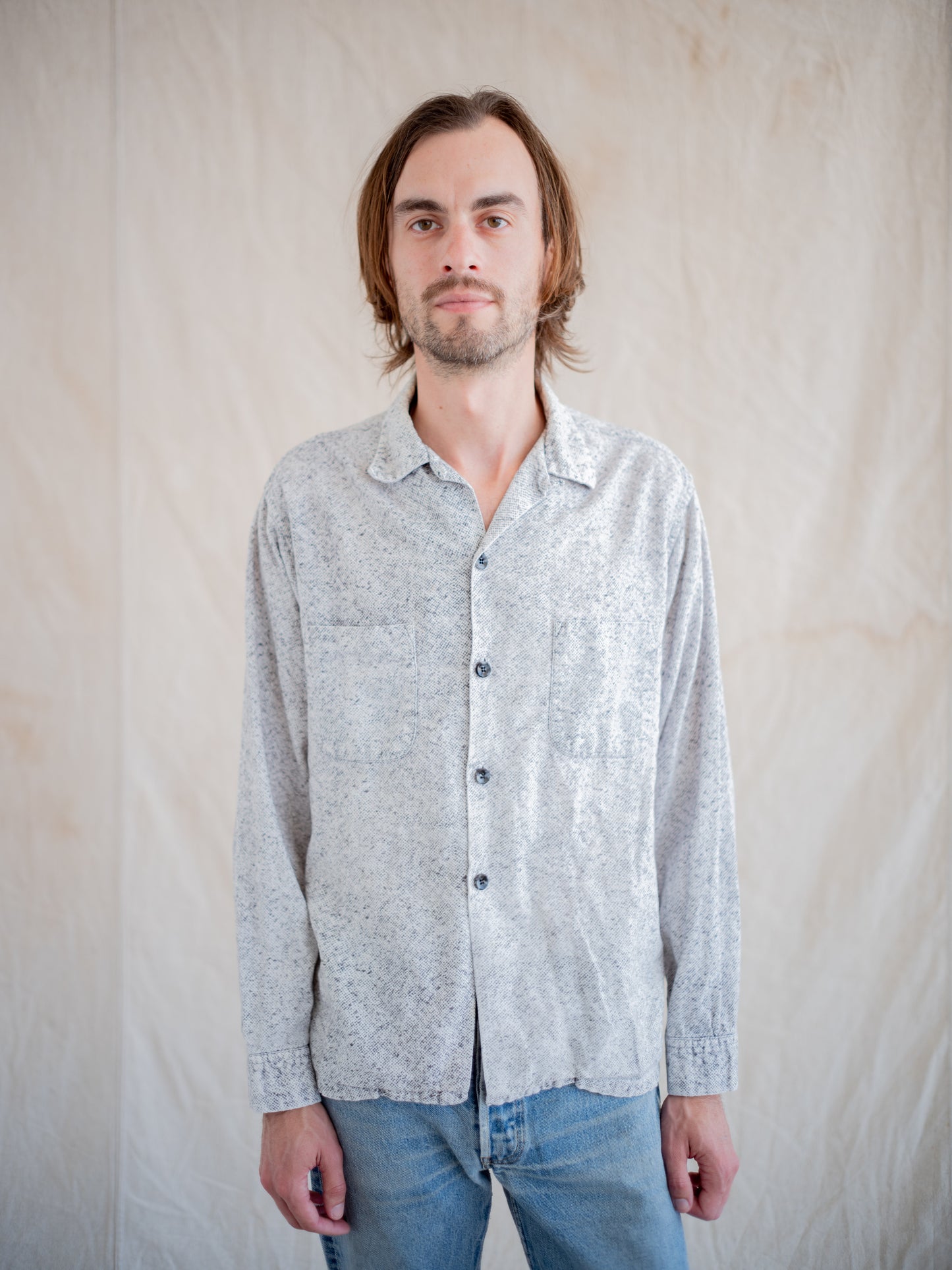 1950’s Rockabilly “Snakeskin” Loop Collar Shirt