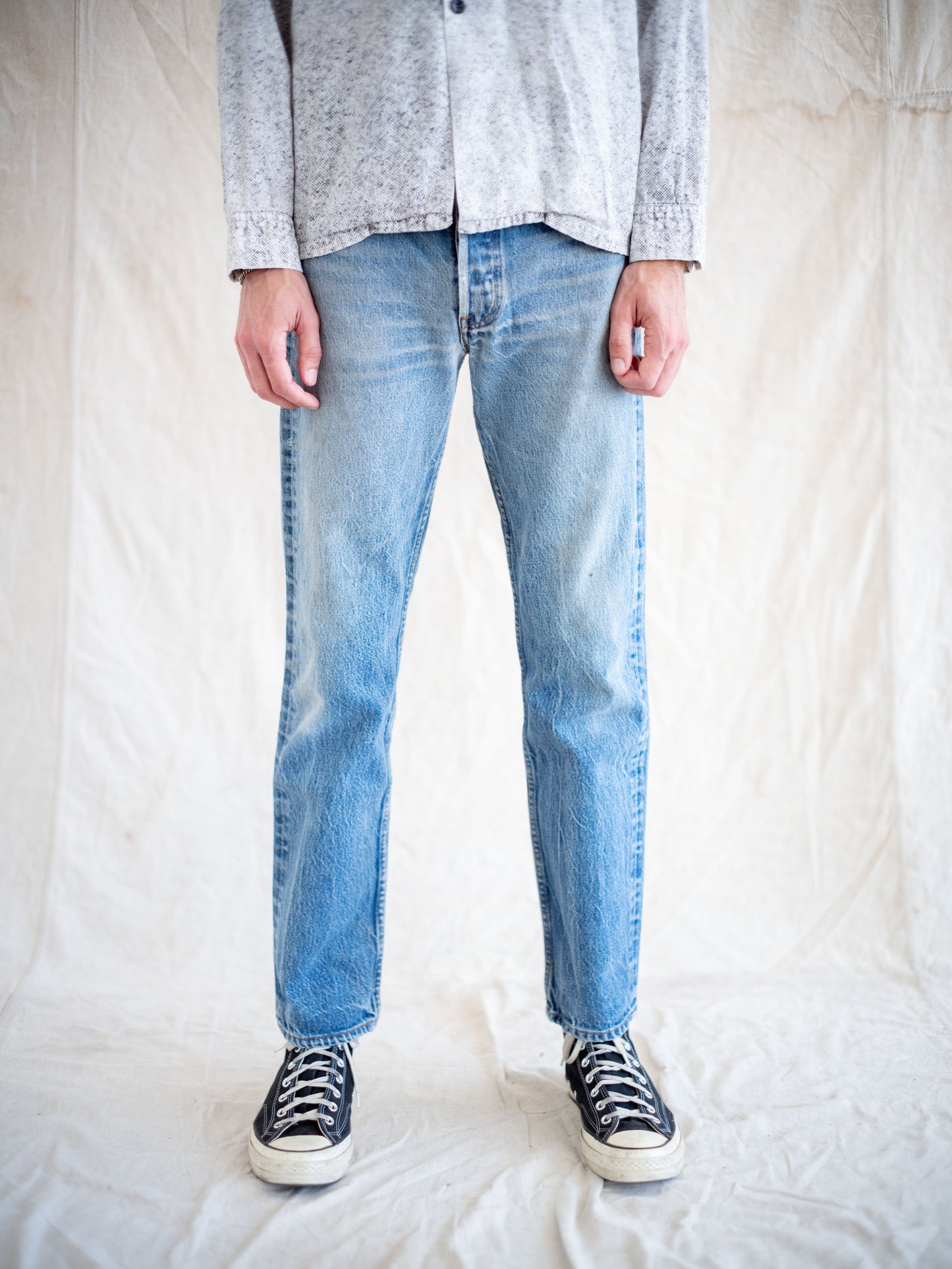 1980’s Levi’s 501s with Character and Whiskering 30W