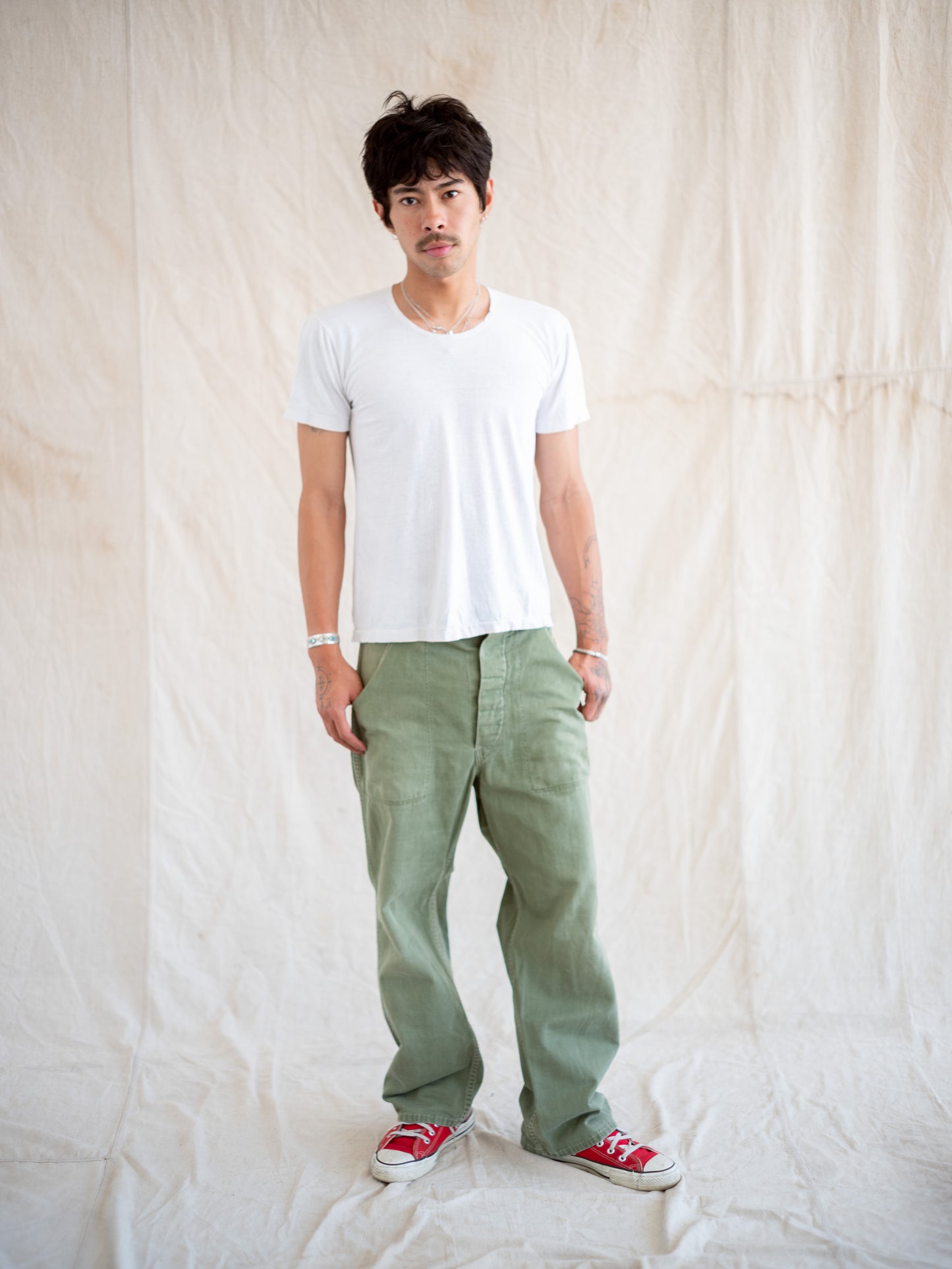 1950’s 13 Star and Donut Button US Military Pants 31W