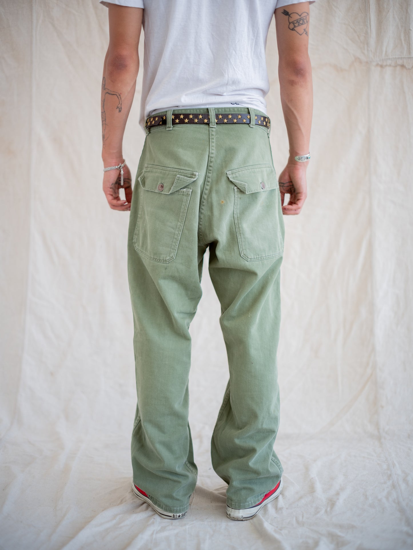 1950’s 13 Star and Donut Button US Military Pants 31W