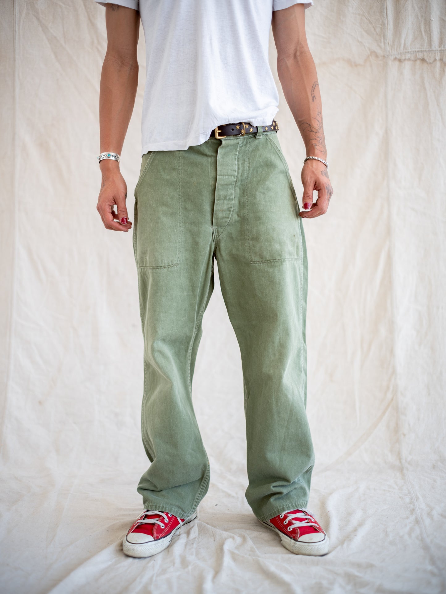 1950’s 13 Star and Donut Button US Military Pants 31W