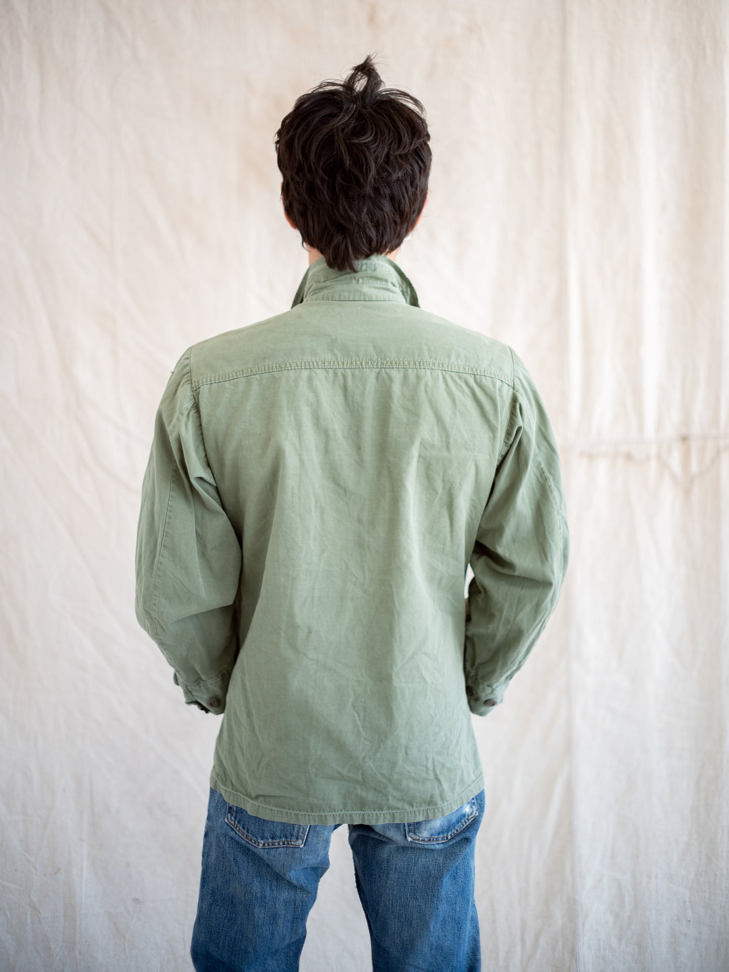 1960’s Slant Pocket Vietnam Jungle Jacket with Wear and Repairs