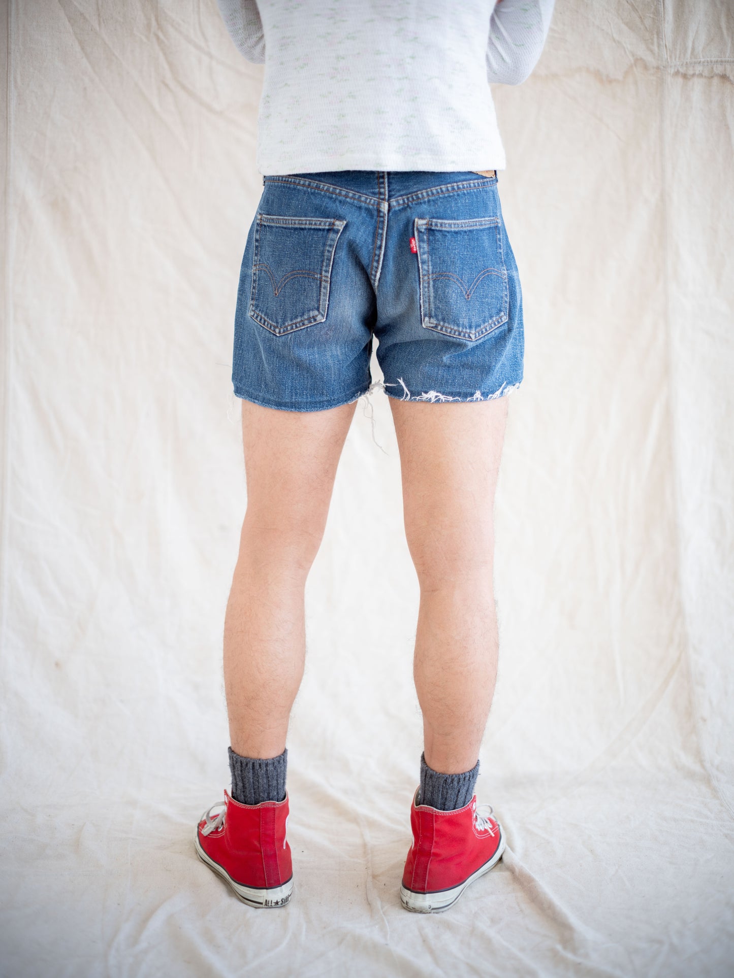 1970’s 501s Single Stitch Redline Shorts Dark Wash 29W