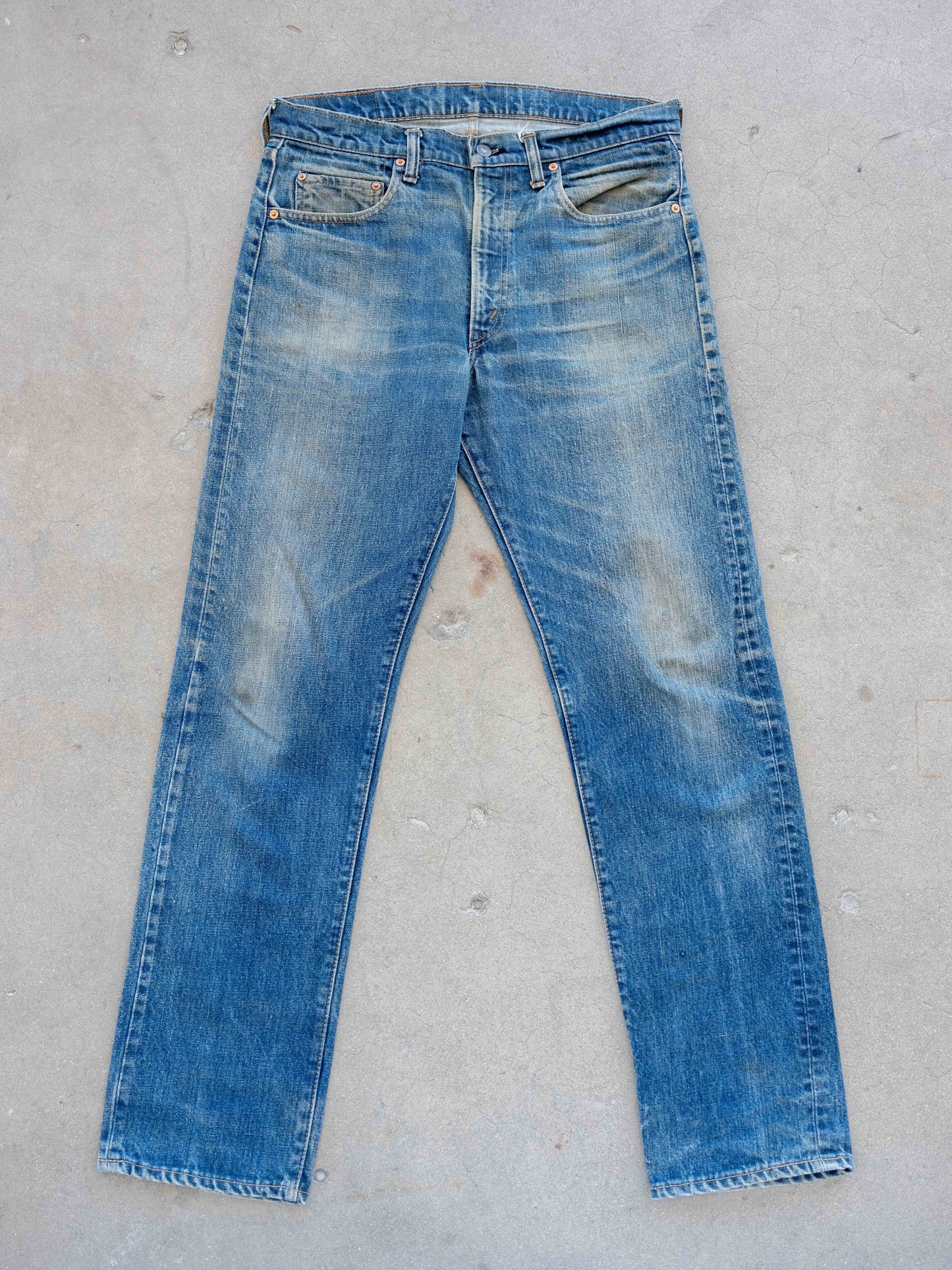 1970’s Levi’s 505 Single Stitch with Mudwash and Whiskers 35W