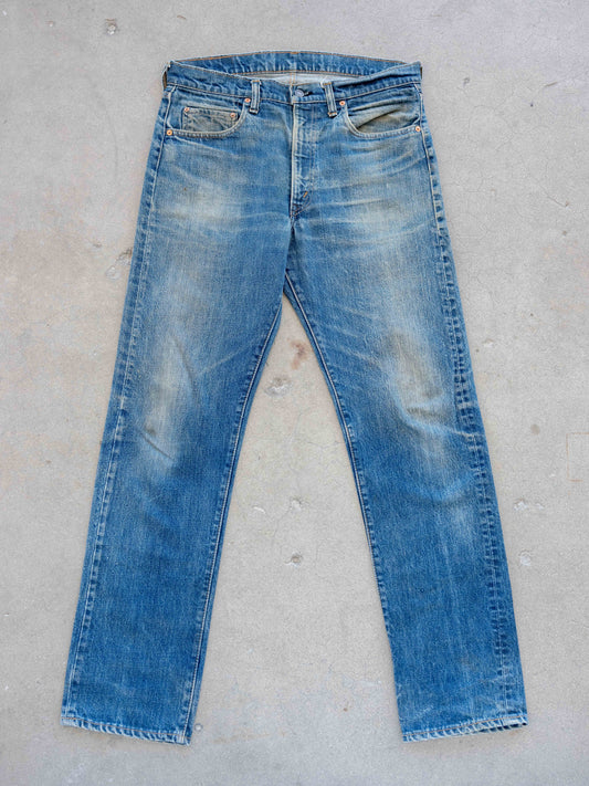 1970’s Levi’s 505 Single Stitch with Mudwash and Whiskers 35W