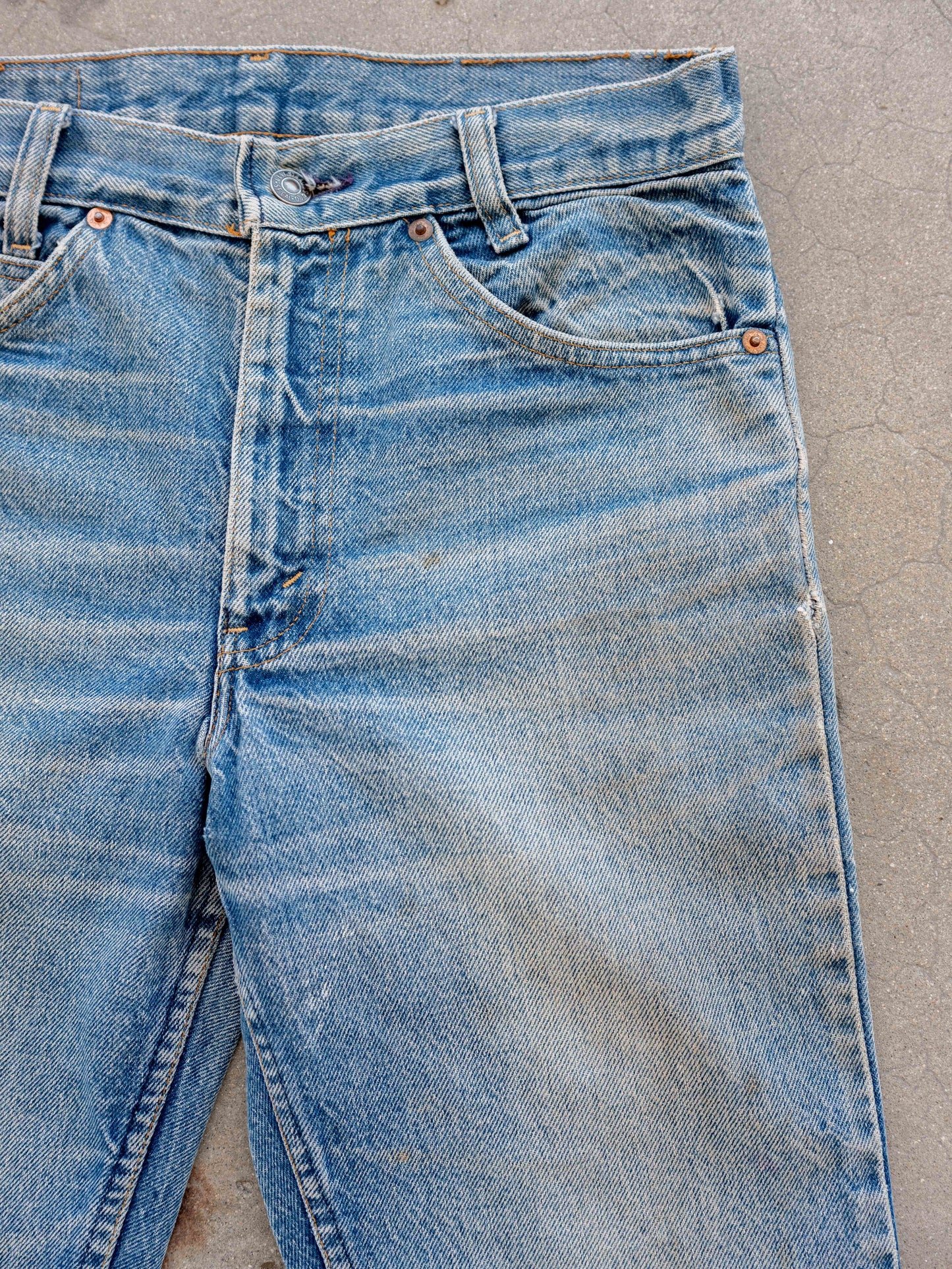 1980’s Levi’s 505 with Whiskering and Dirtwash 30W