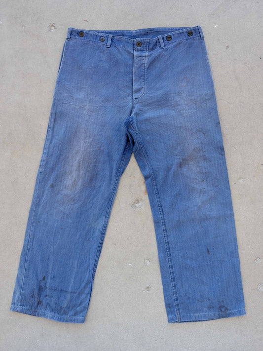 1960’s/1970’s HBT European Workwear with Wideleg 38W