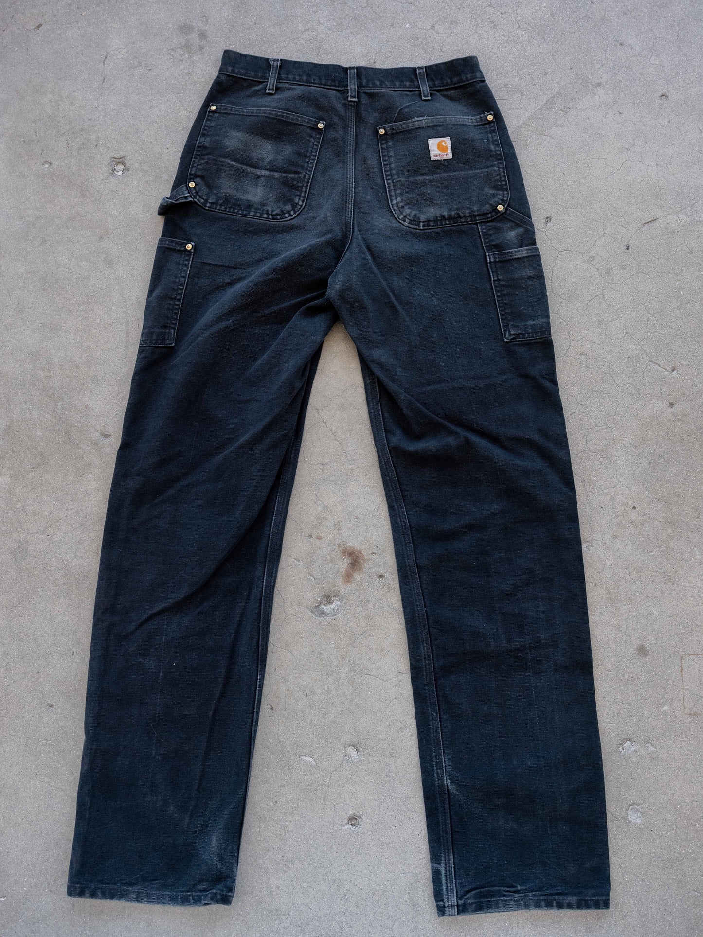 1990’s Black Carhartt Doubleknees with Great Wear 32W