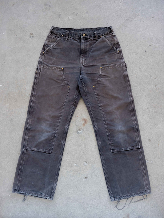 1990’s/2000’s Black Carhartt Doubleknees with Insane Fading 33W