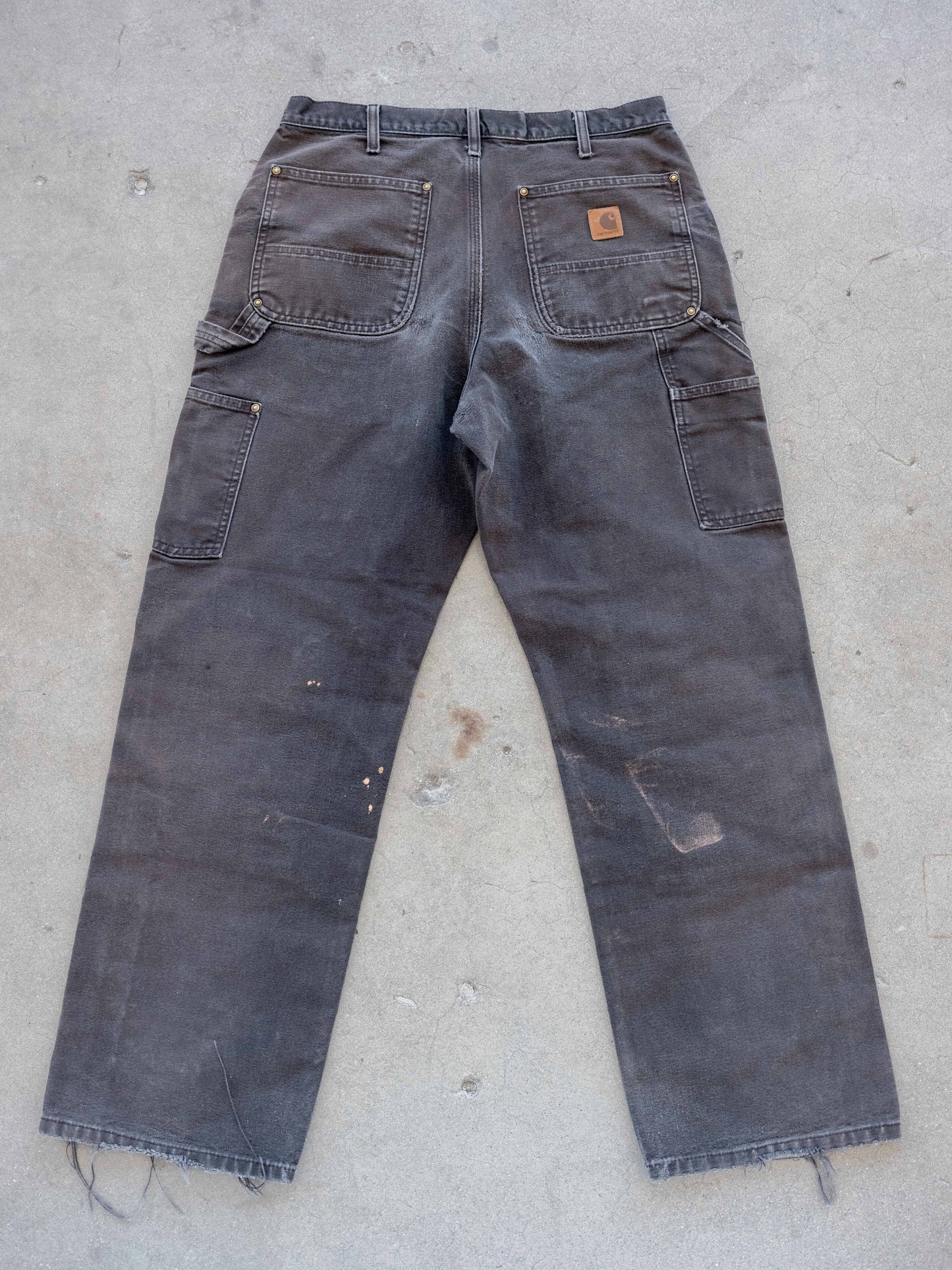 1990’s/2000’s Black Carhartt Doubleknees with Insane Fading 33W
