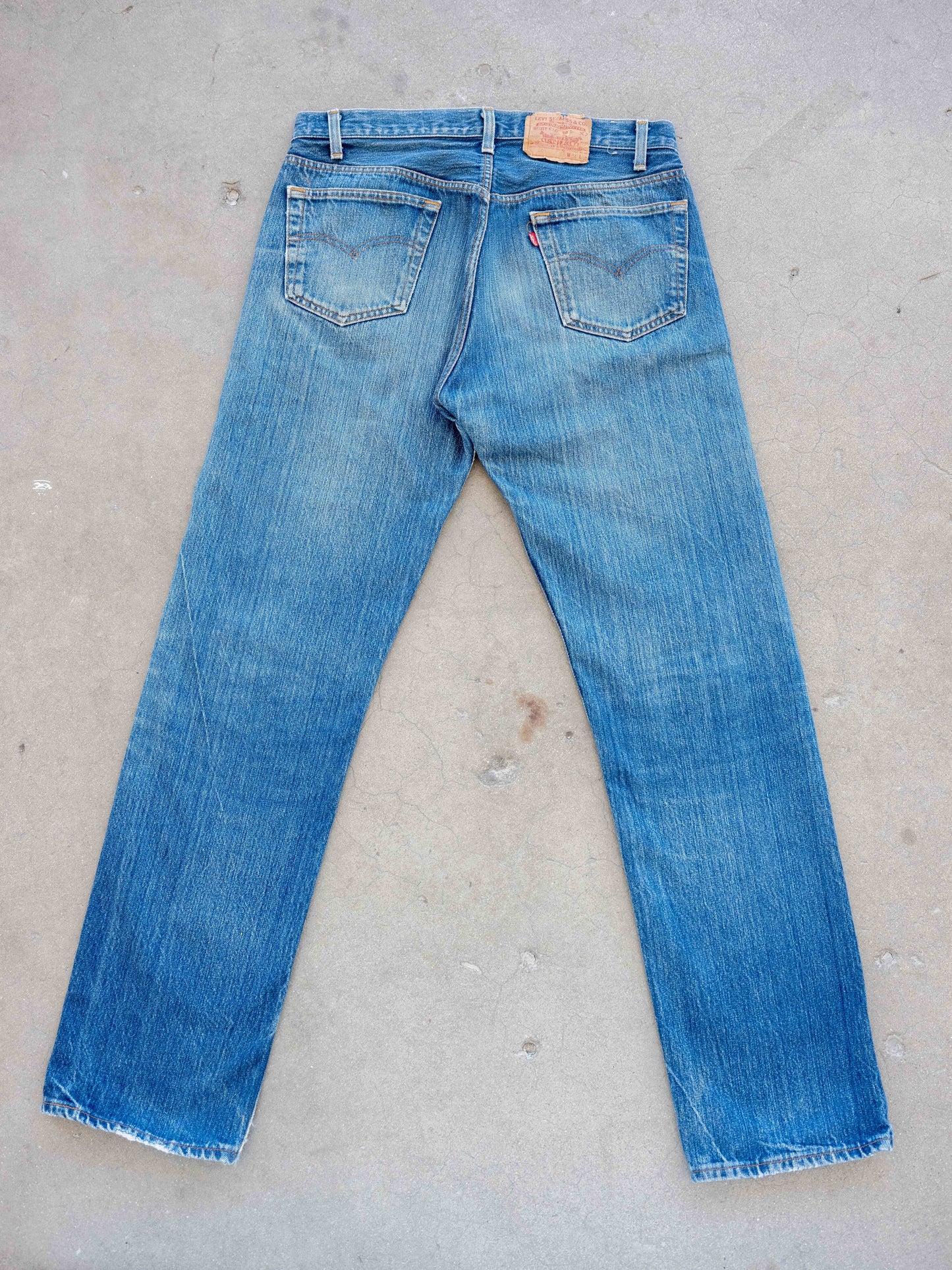 1980’s Levi’s 501 with Great Whiskering and Wash 34W
