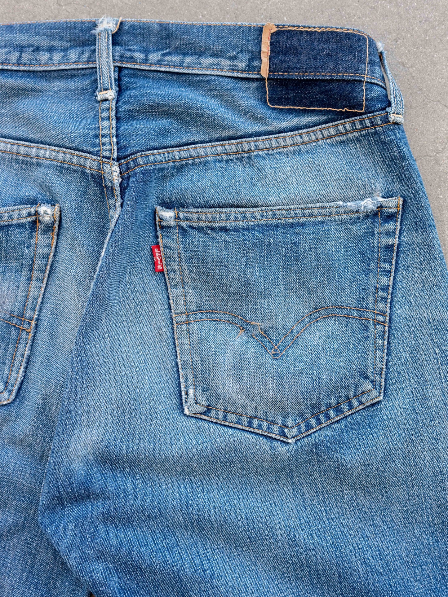 1960’s Levi’s Big E 501 with Great Whiskering and Wash 32W