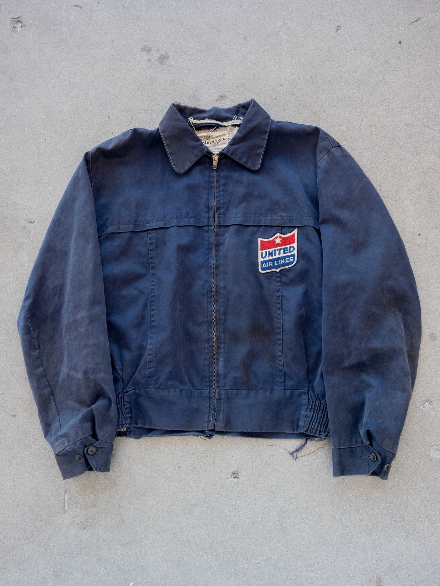 1950’s/1960’s Distressed Gabardine Blend Work Jacket