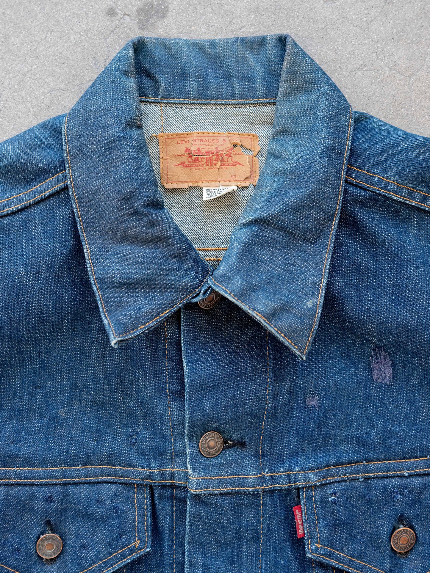 1960’s Levi’s Big E Type 3 Size 46 Extremely Dark