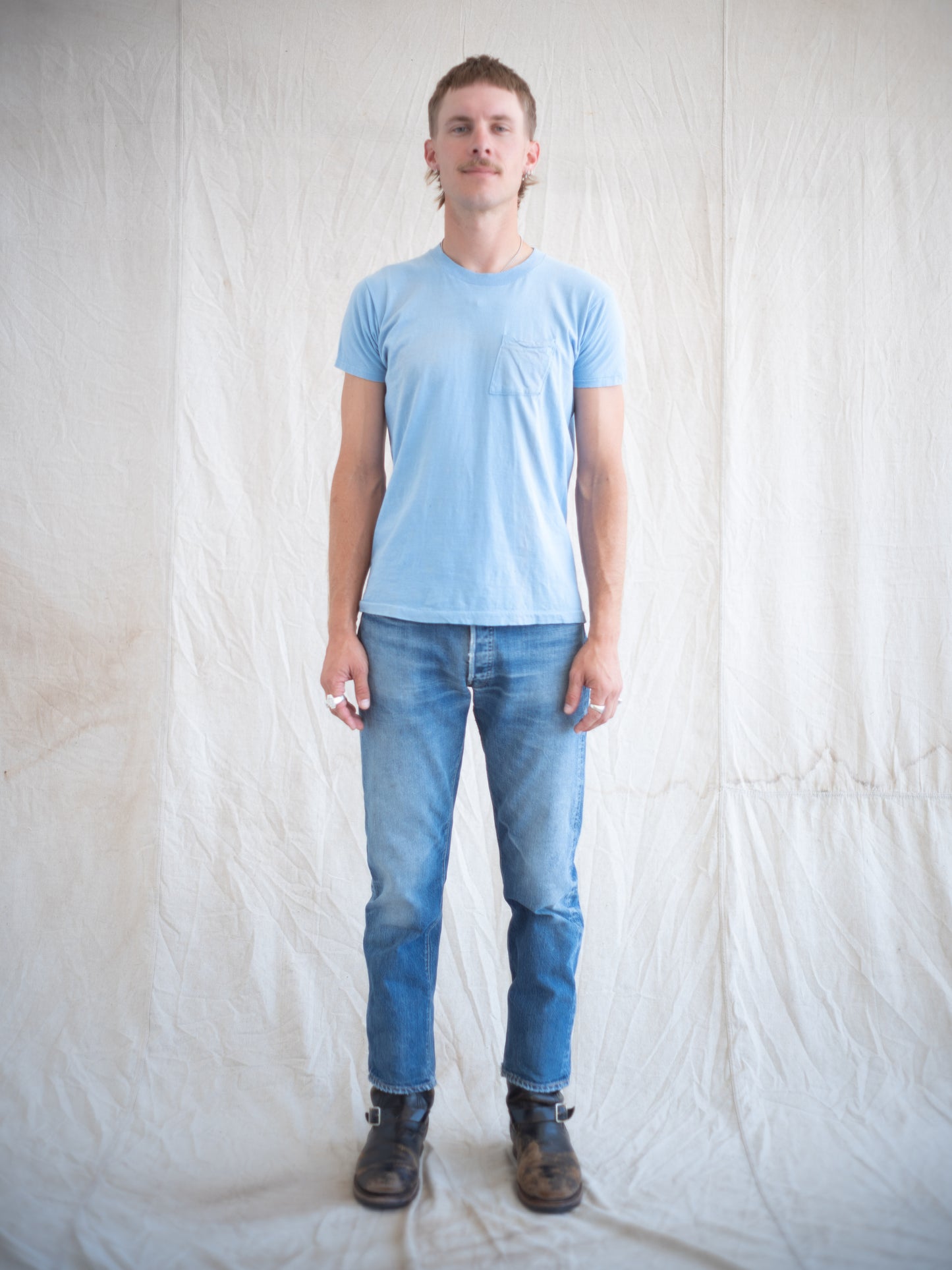 1960’s Levi’s Big E 501 with Great Whiskering and Wash 32W