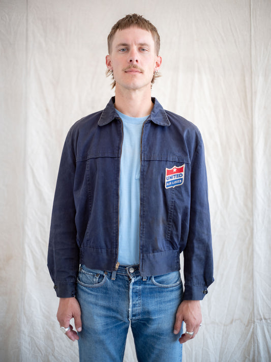 1950’s/1960’s Distressed Gabardine Blend Work Jacket (Size Large)
