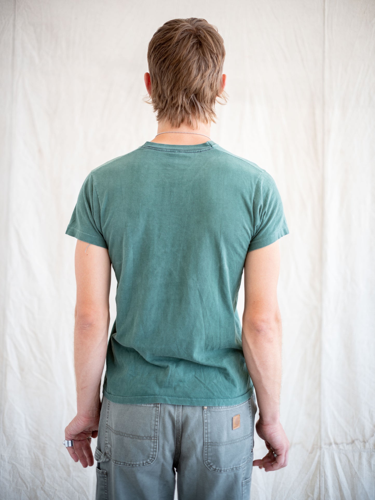 1980’s Thrashed Green Pocket Tee