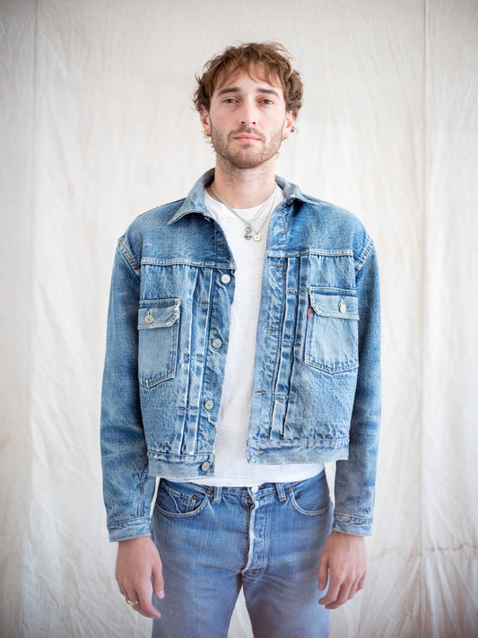 1950's Levi's 507XX Type Two Jacket with Distressing and Repairs (Size 46 Large)