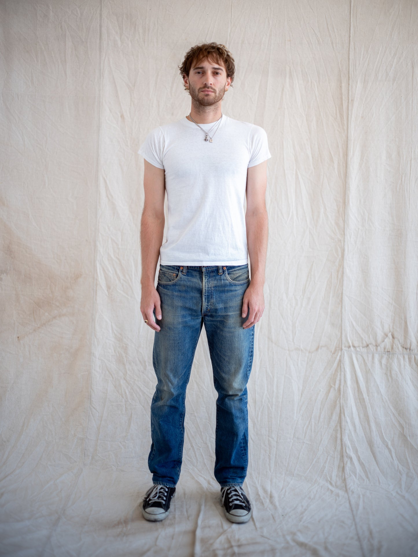 1970’s Levi’s 505 Single Stitch with Mudwash and Whiskers 35W