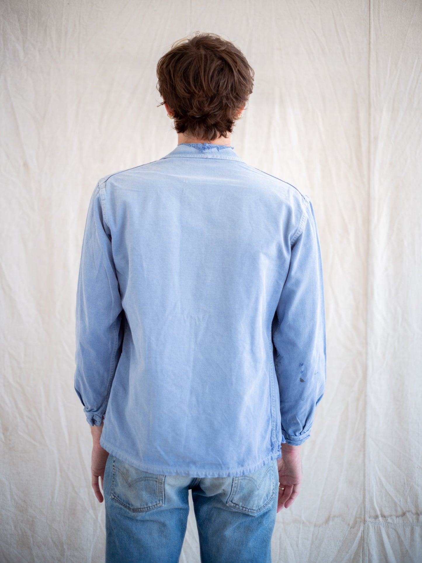 1950’s/1960’s French Chore Jacket with Fading and Distressing