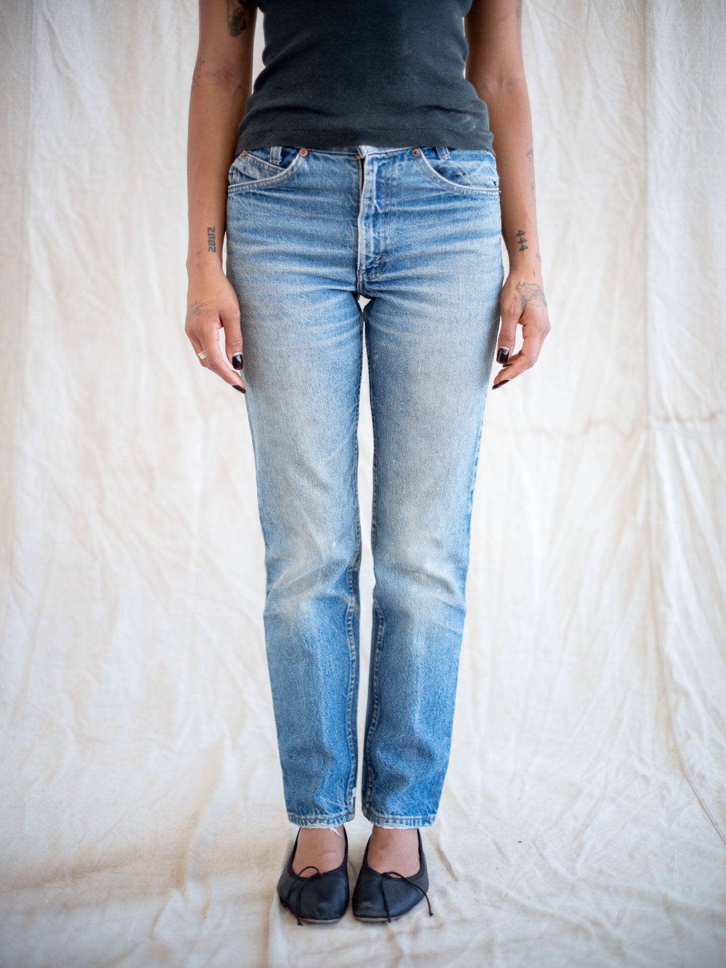 1980’s Levi’s 505 with Whiskering and Dirtwash 30W