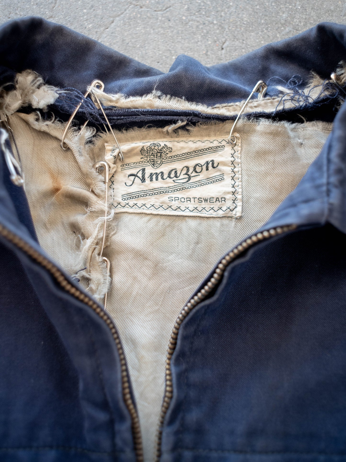 1950’s/1960’s Distressed Gabardine Blend Work Jacket