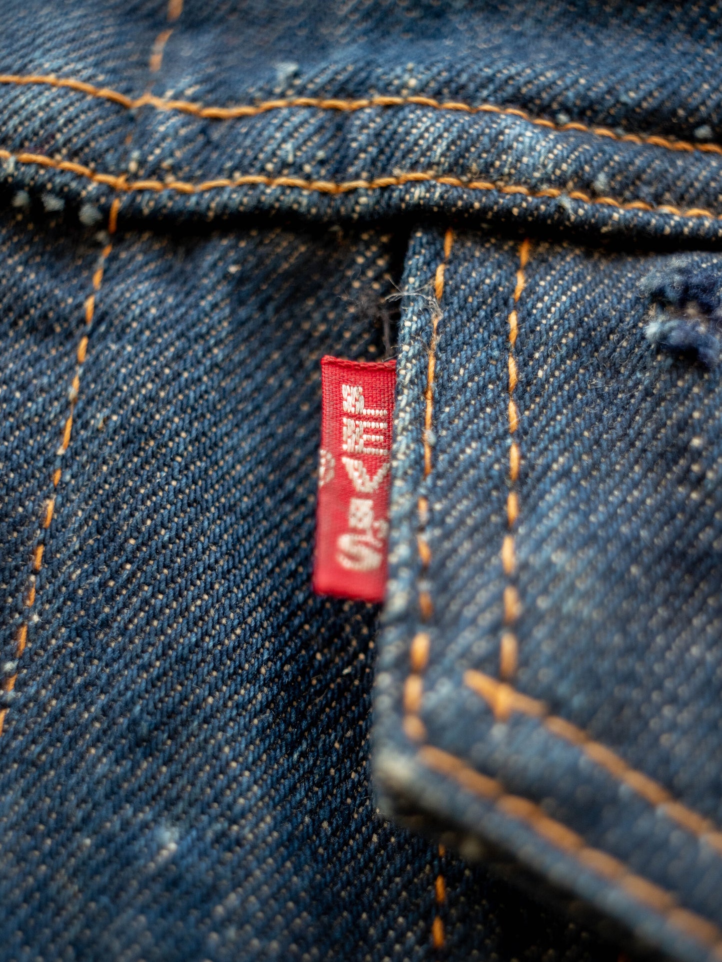 1960’s Levi’s Big E Type 3 Size 46 Extremely Dark