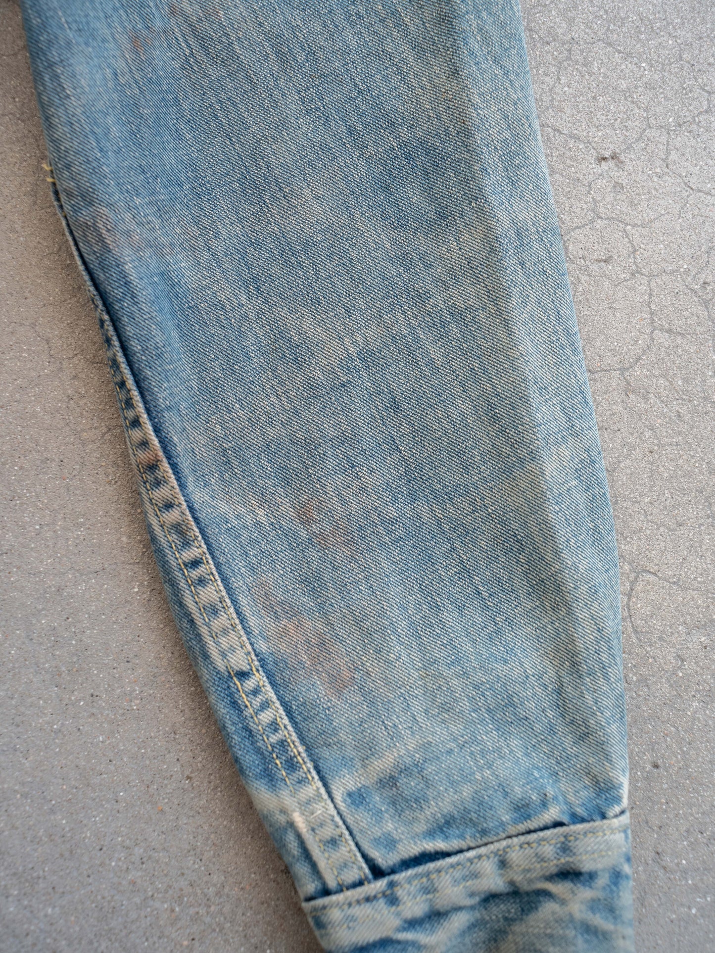 1960’s/1970’s Lee Rider Jacket with Replaced Buttons in a Crazy Wash (Size Medium)