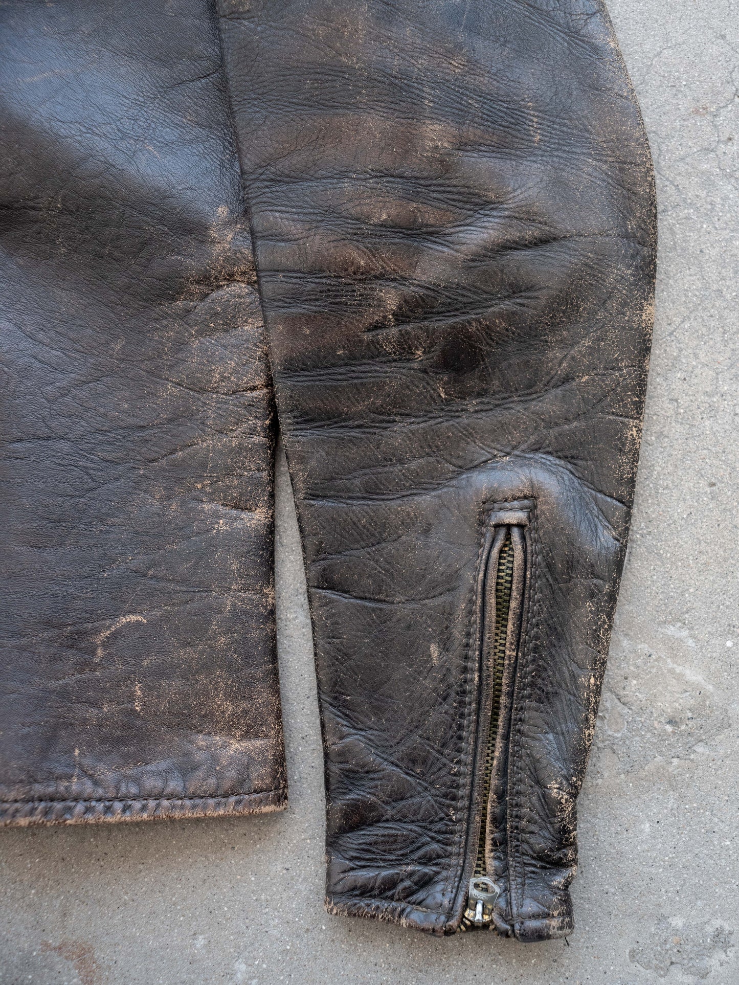 1950’s Buco Cafe Leather Jacket J-100 with Intense Patina (Size Small/Medium)