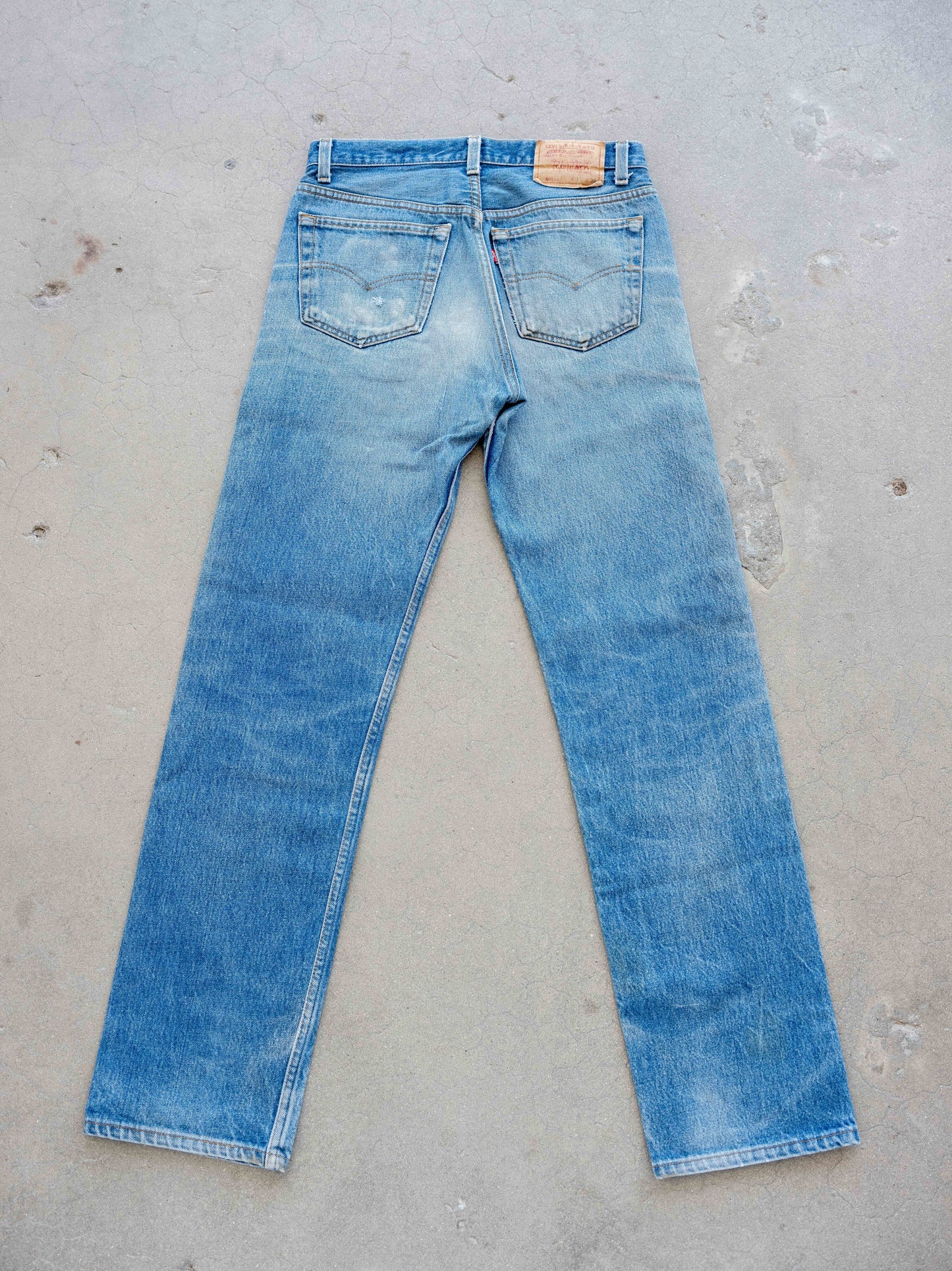 1980’s Levi’s 501s with Intense Whiskering in a Midwash 30W