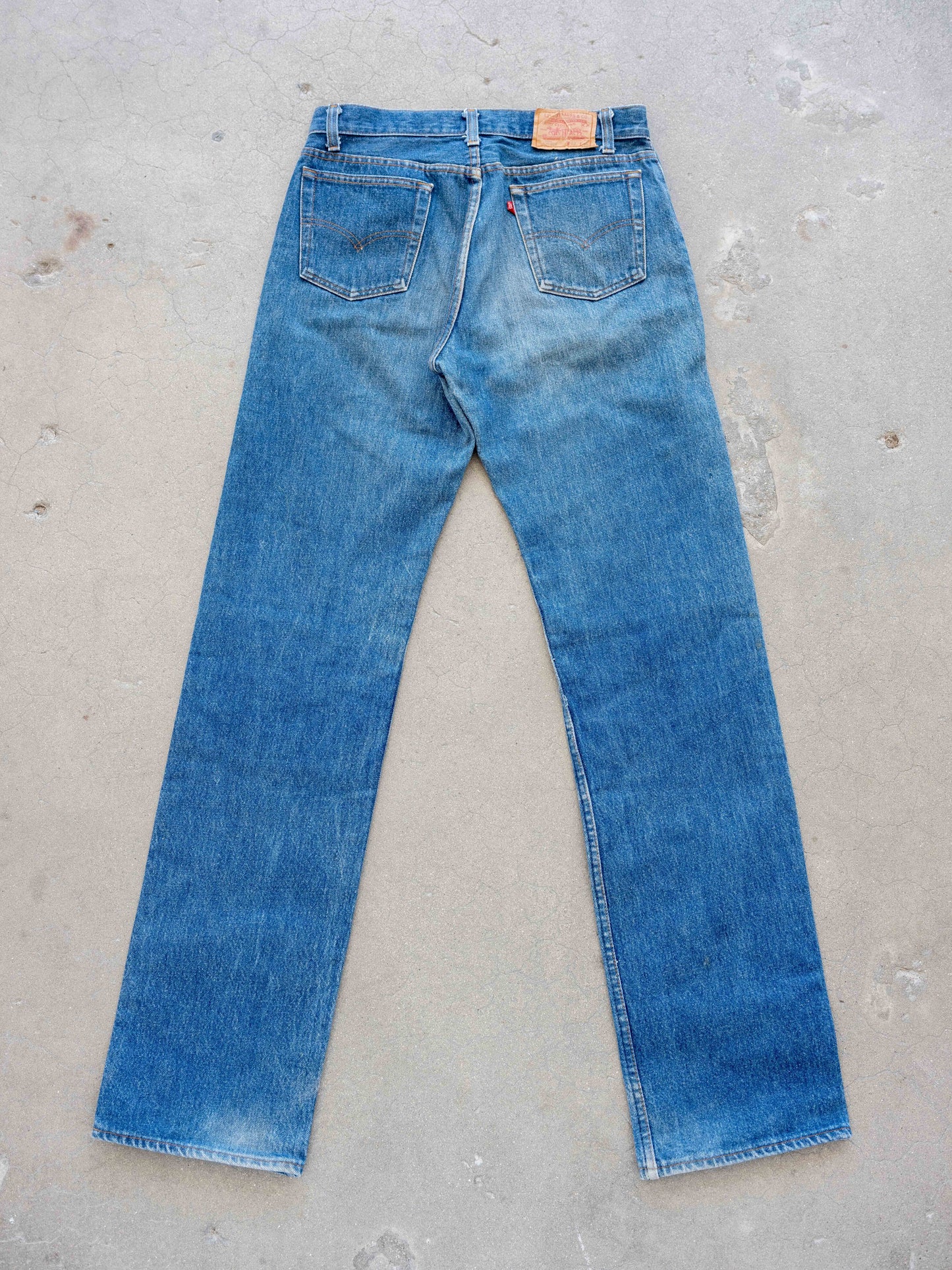 1980’s Levi’s 701s Student Fit in a Darkwash 30W