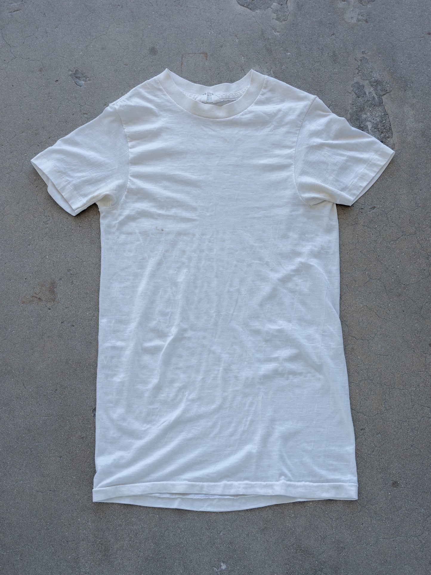1970’s Sear’s Sheer White Blank (Size Small)