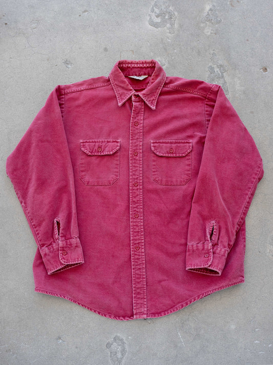 1980’s/1990’s Frostproof Faded Maroon Flannel All Cotton (Size Extra Large)