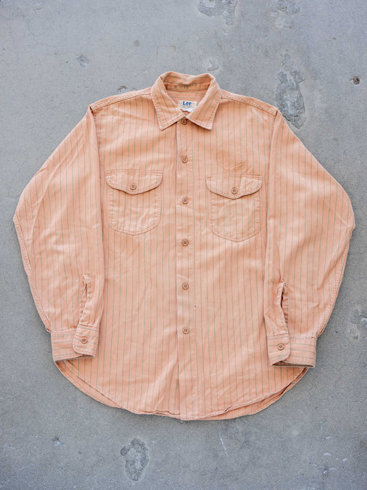 1950’s/1960’s Lee Coca-Cola Work Shirt in Striped HBT (Size Large)
