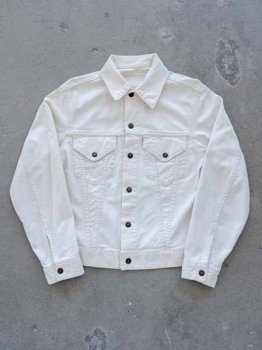 1970’s Levi’s White Type 3 with Snap Buttons (Size Small)