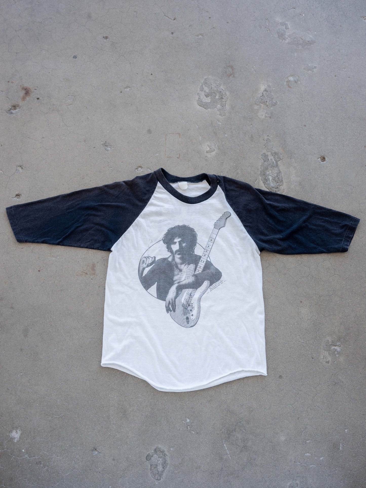 1970’s Frank Zappa Raglan Cut Baseball T-Shirt (Size Small)