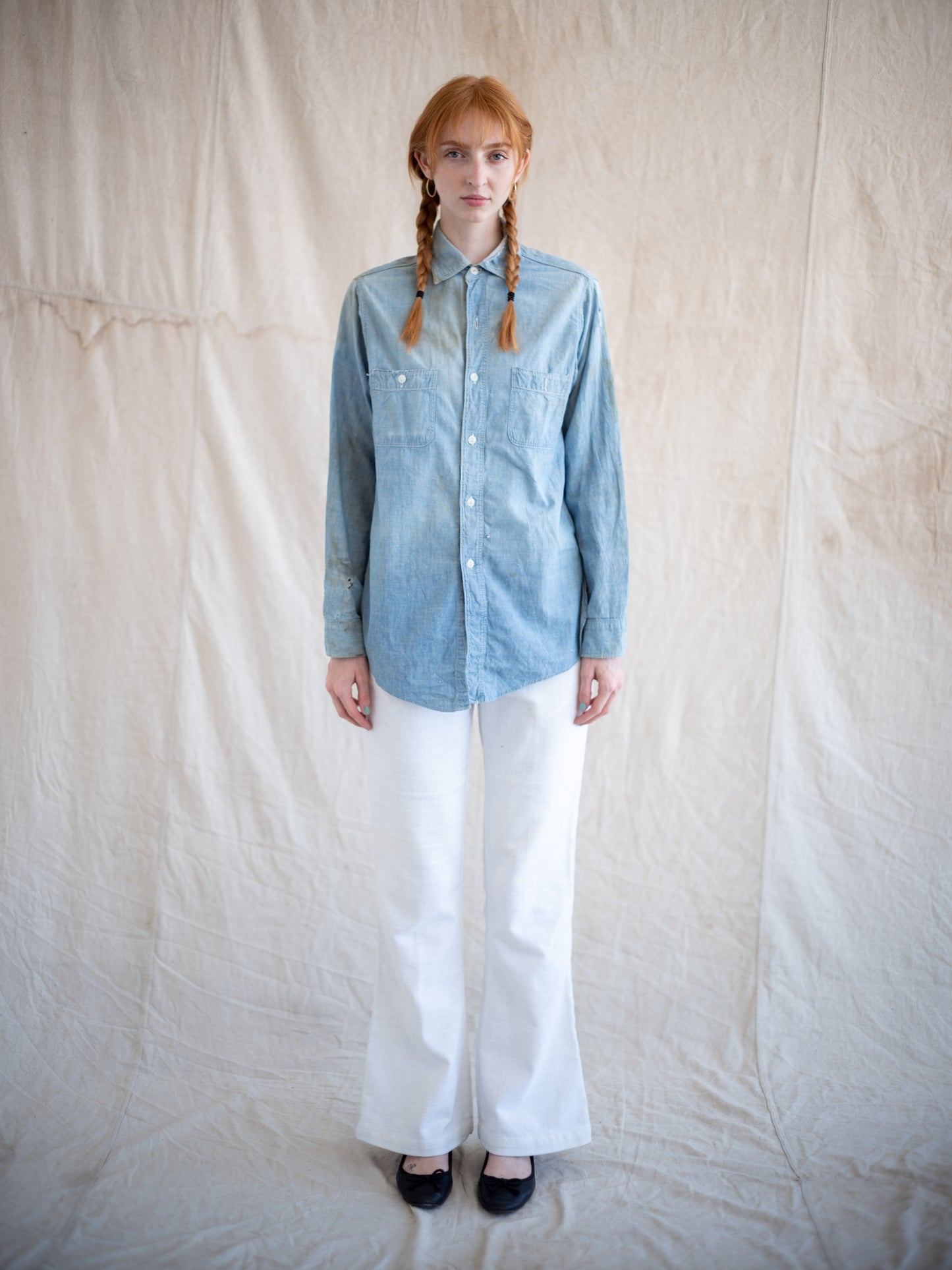 1970’s Levi’s Linen White Bellbottoms 32W