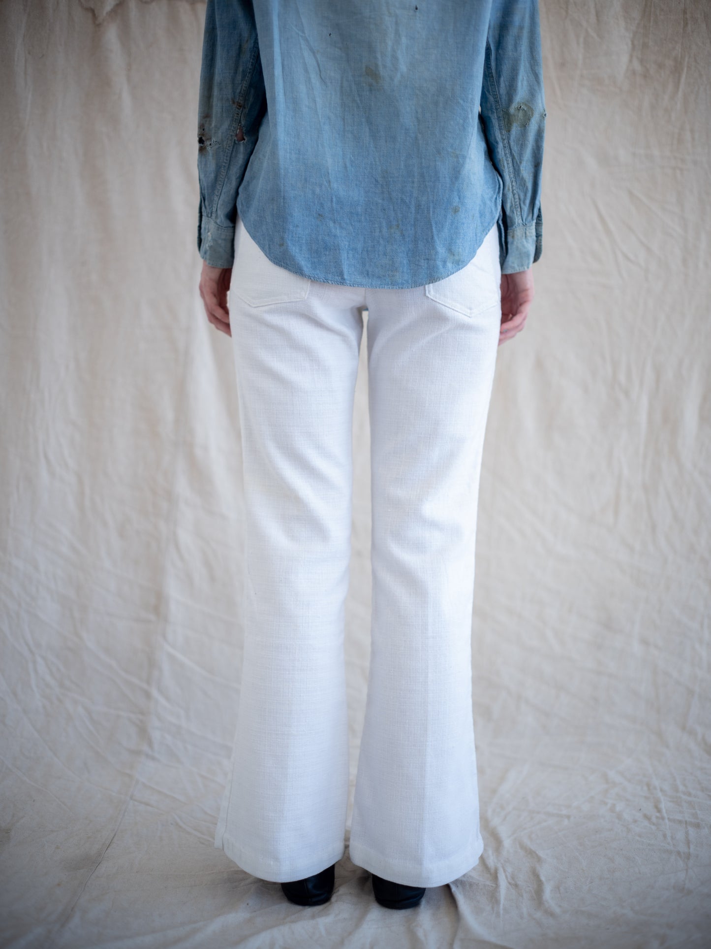 1970’s Levi’s Linen White Bellbottoms 32W