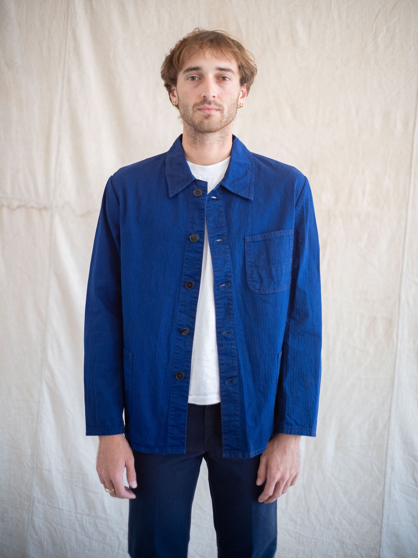 1970’s/1980’s French HBT Chore Coat (Size Medium/Large)
