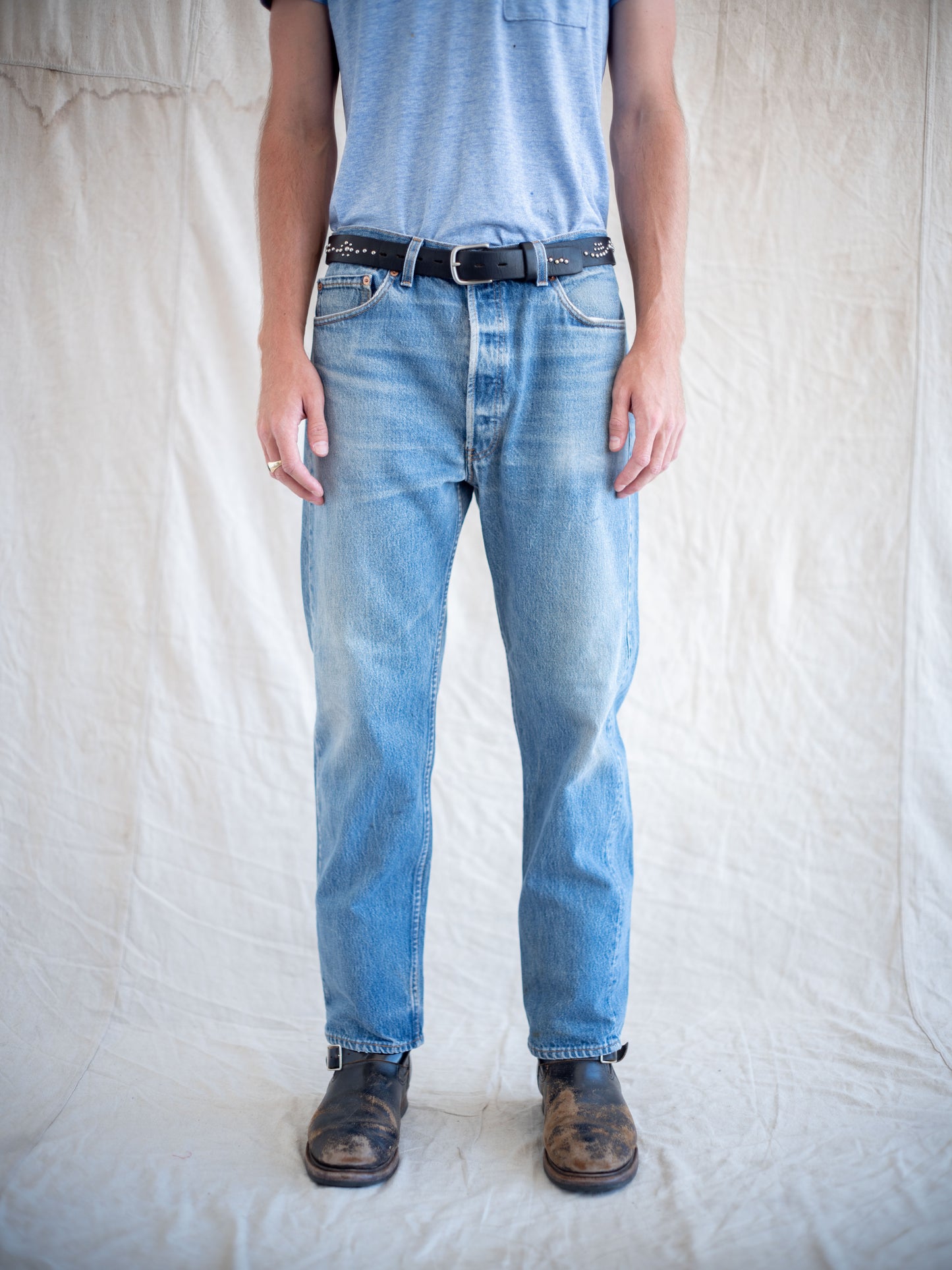 1990’s Levi’s 501s in a Light Mid Wash with Repairs 34W
