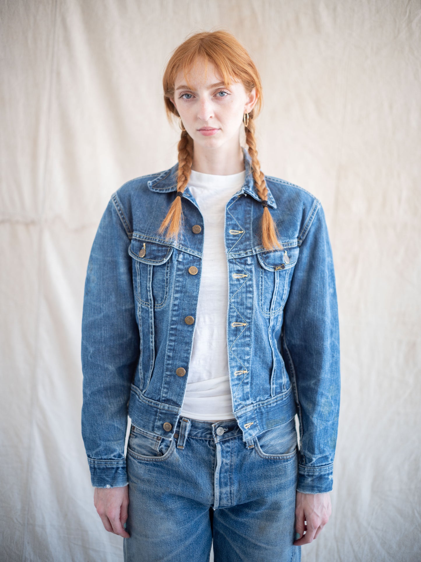 1960’s Lee Rider Jacket Red Label with Negative Space (Size Small)