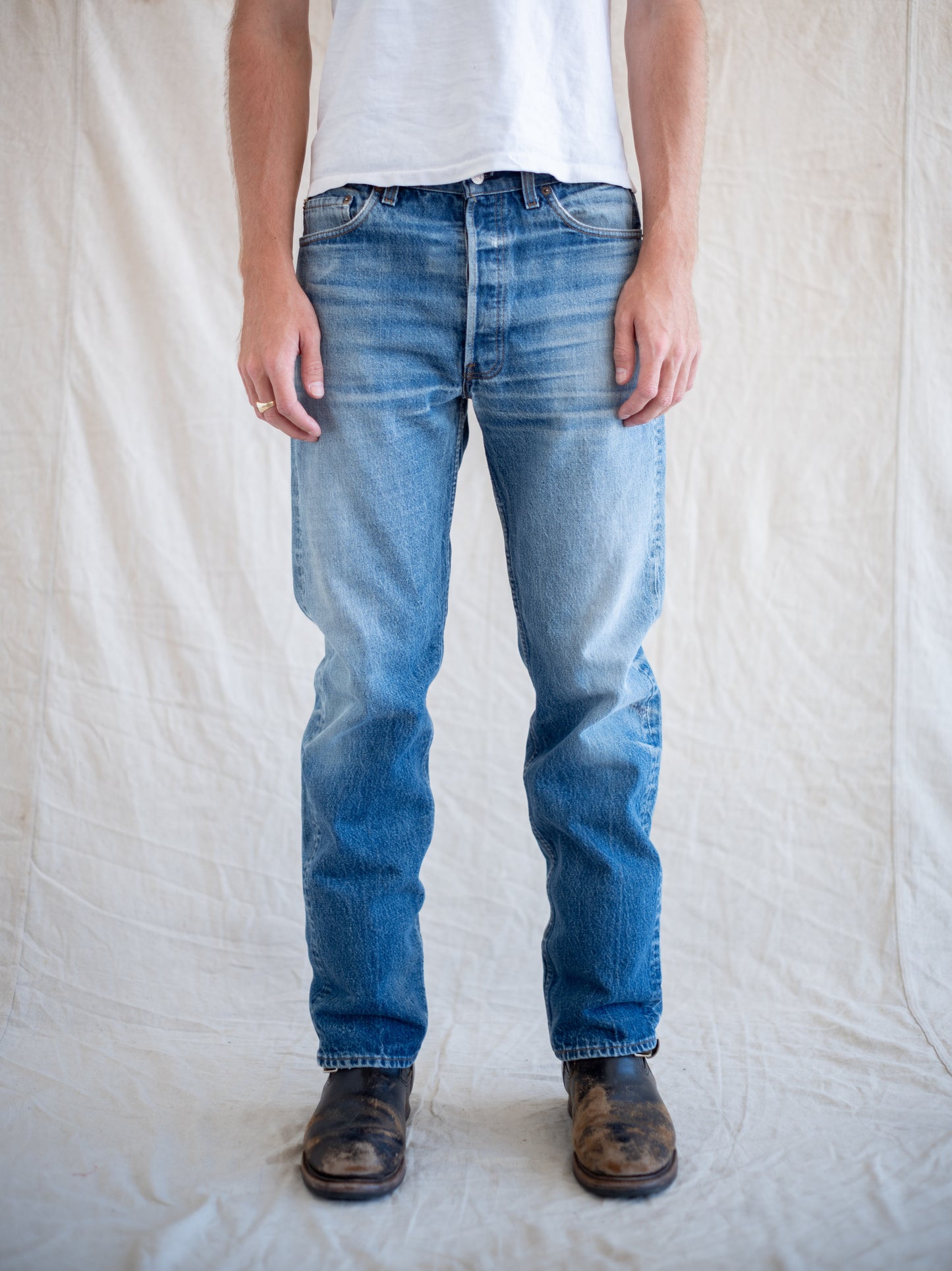 1980’s/1990’s Levi’s 501s with Perfect Fading and Whiskers 33W