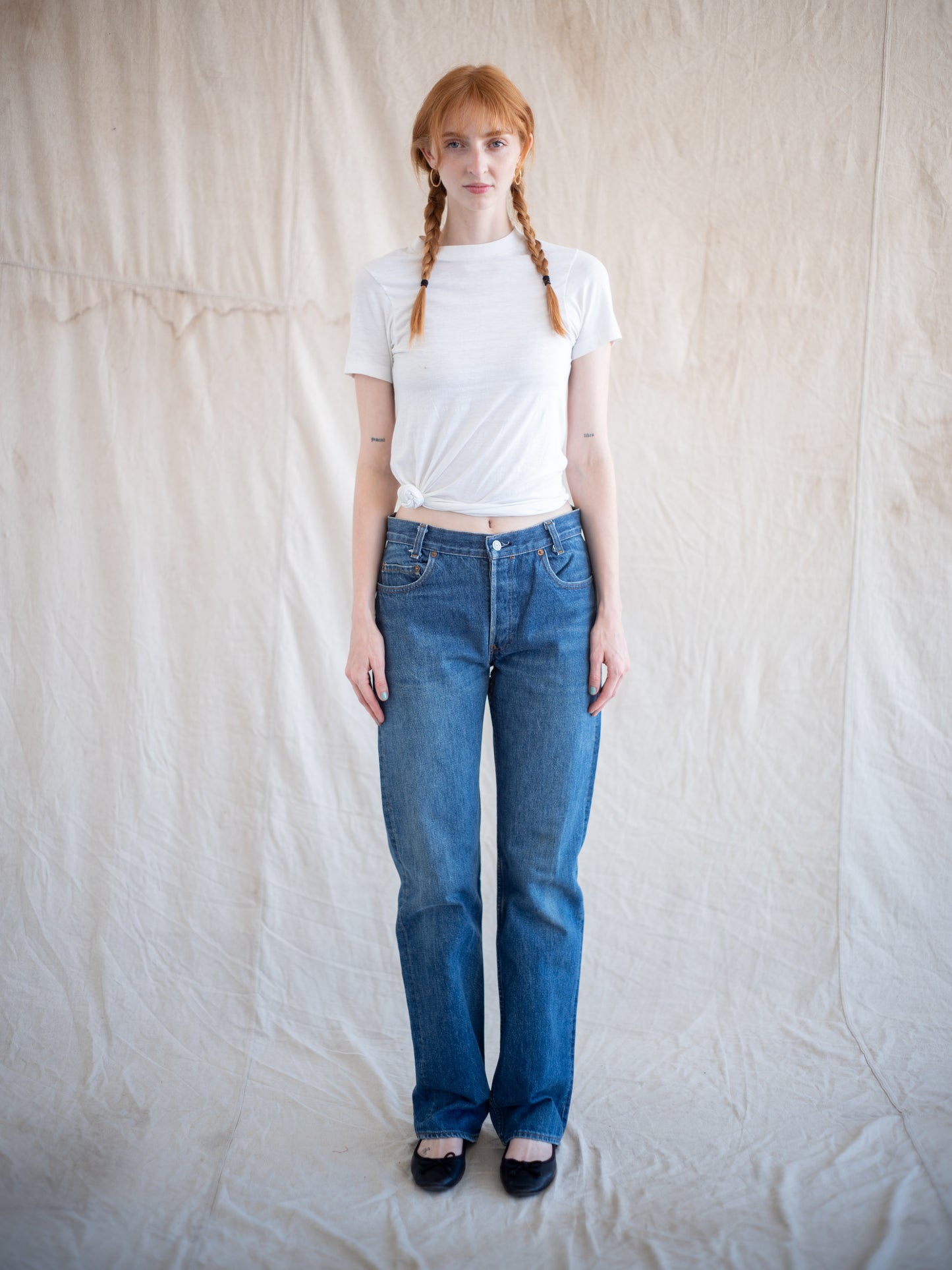 1980’s Levi’s 701s Student Fit in a Darkwash 30W