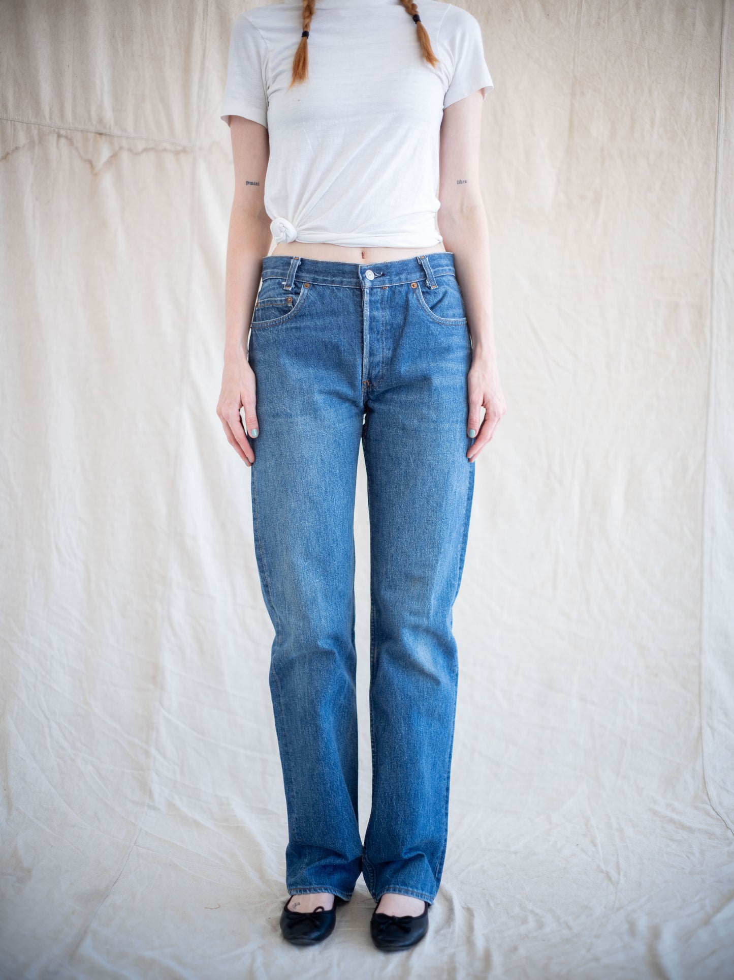 1980’s Levi’s 701s Student Fit in a Darkwash 30W