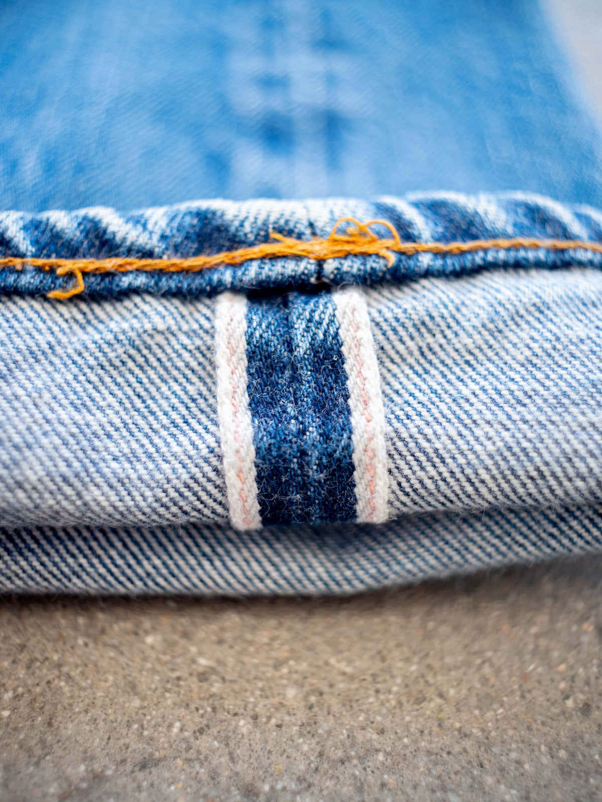 1980’s Levi’s Redline 501s in a Dark Mid Wash with Whiskering 30W