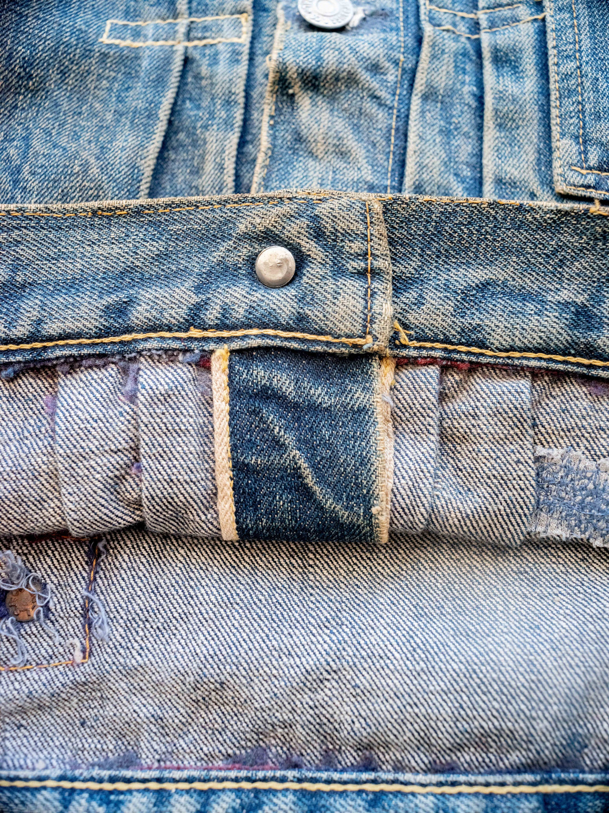 1940’s Levi’s 506XX Type One Jacket in a Midwash with Great Character (Size Medium)