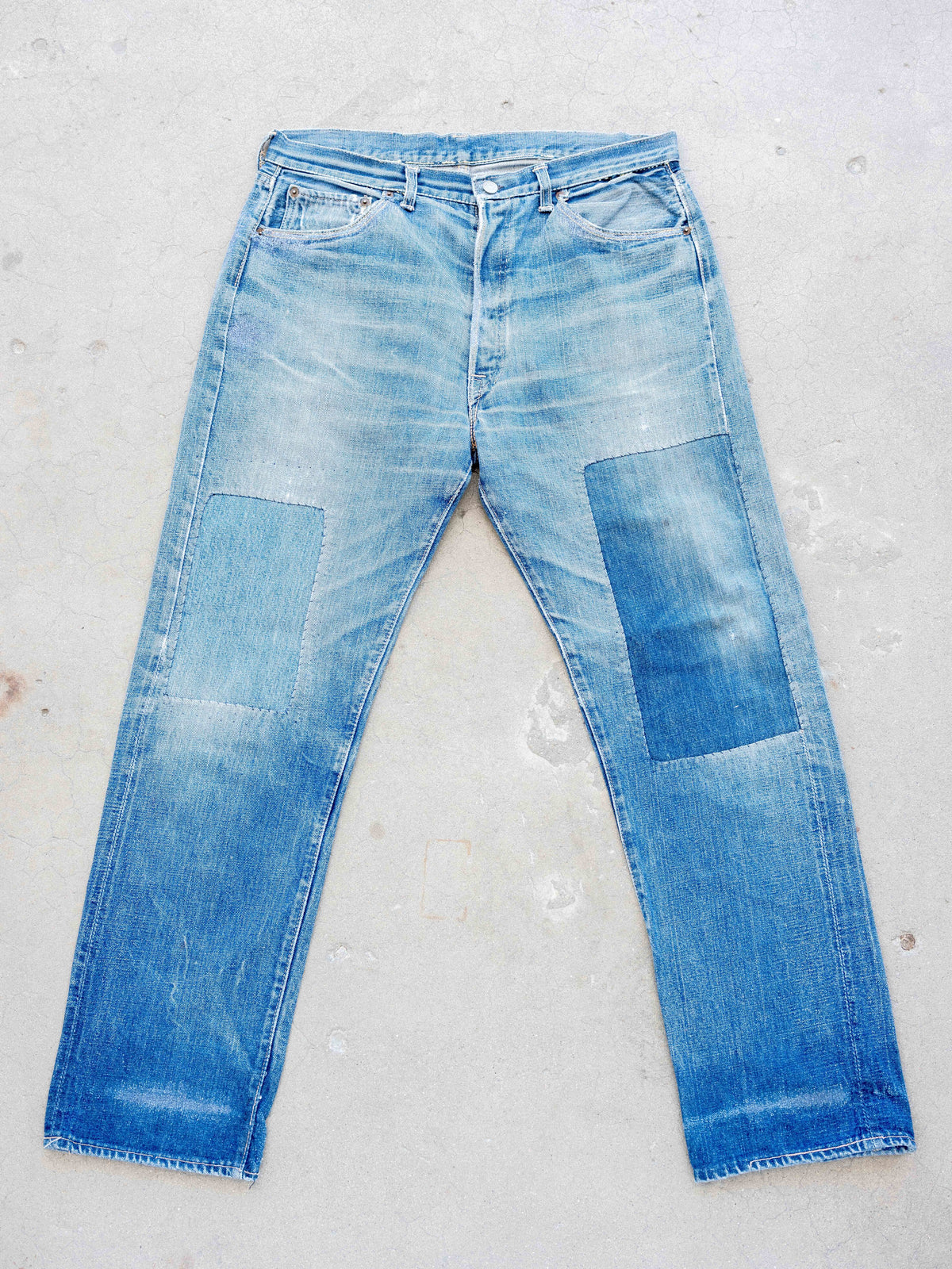 1960’s Levi’s 501 Big E’s with OG Farm Repairs 36W