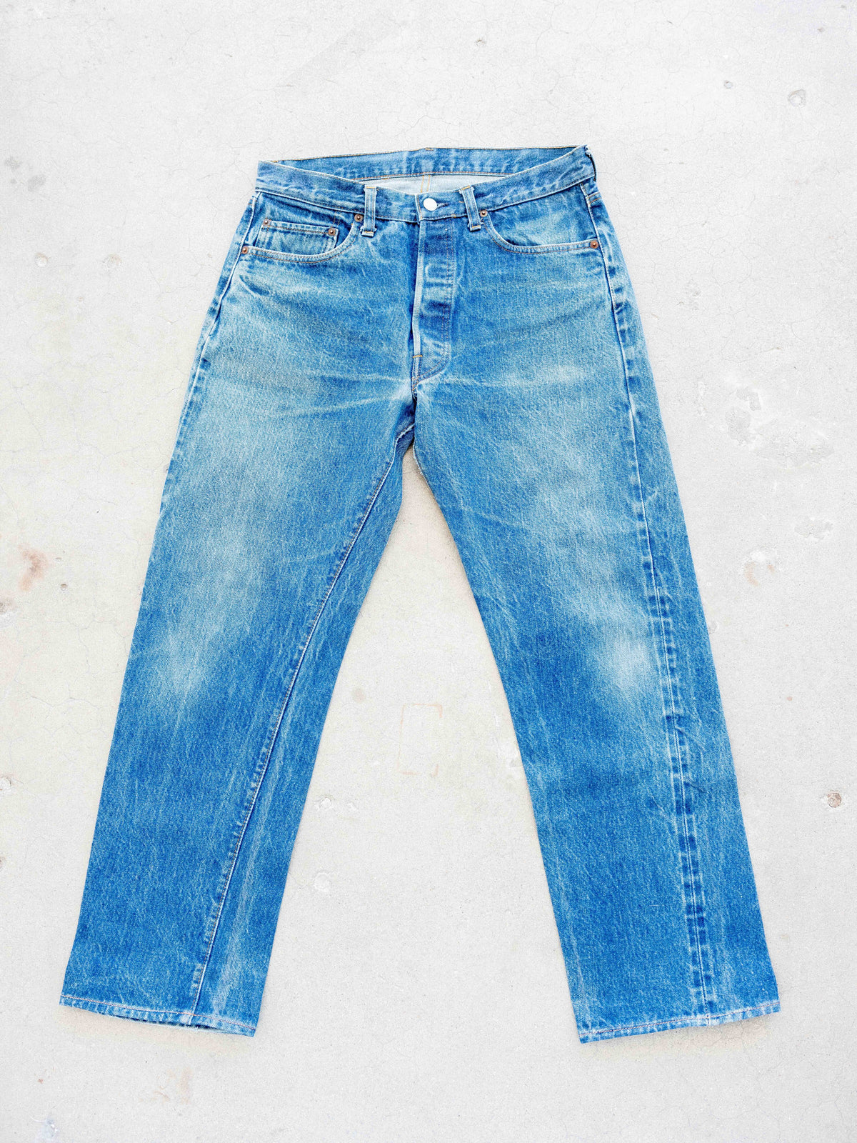 1970’s/1980’s Levi’s Redline 501s in a Dark Wash with Character 33W